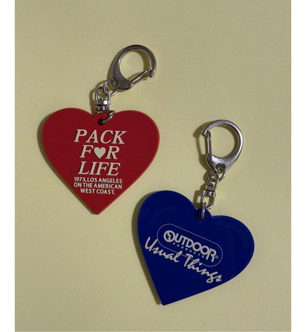 OUTDOOR PRODUCTS Usual Things「ラバー HEART KEY HOLDER」|キーケース|