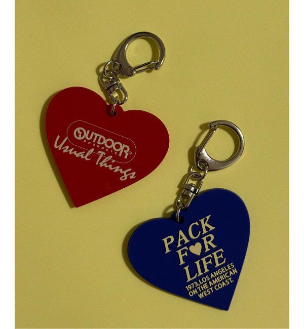 OUTDOOR PRODUCTS Usual Things「ラバー HEART KEY HOLDER」|キーケース|