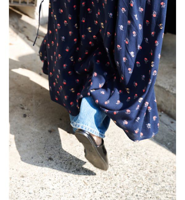 OUTDOOR PRODUCTS Usual Things「フラワープリント開襟ワンピース」|ワンピース|