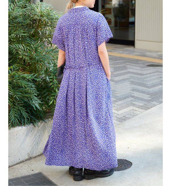 OUTDOOR PRODUCTS Usual Things「フラワープリント開襟ワンピース」|ワンピース|