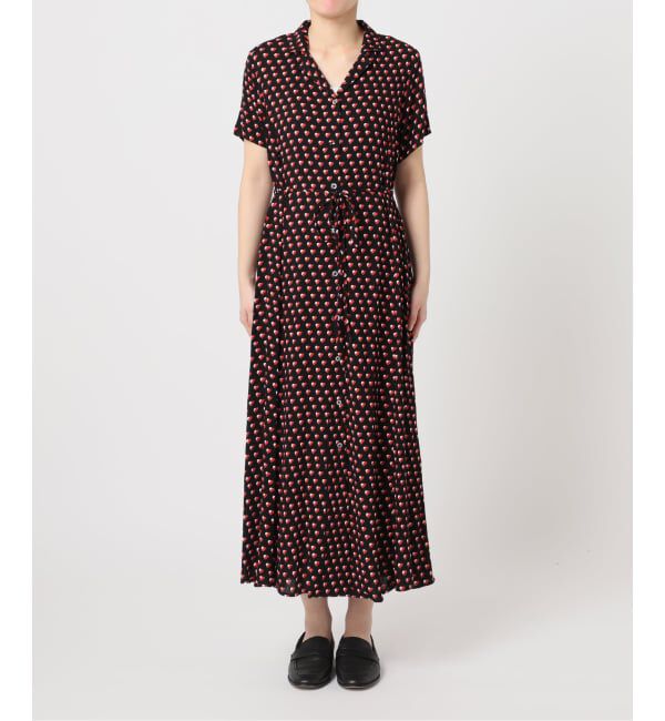 OUTDOOR PRODUCTS Usual Things「フラワープリント開襟ワンピース」|ワンピース|