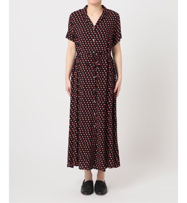 OUTDOOR PRODUCTS Usual Things「フラワープリント開襟ワンピース」|ワンピース|