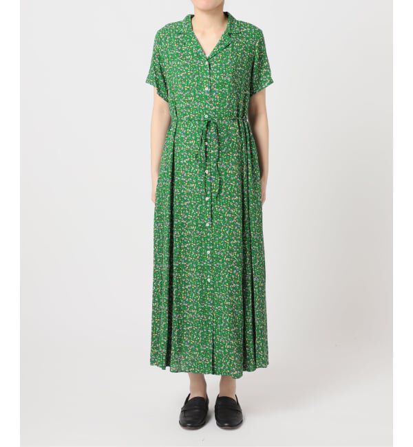 OUTDOOR PRODUCTS Usual Things「フラワープリント開襟ワンピース」|ワンピース|