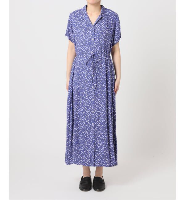 OUTDOOR PRODUCTS Usual Things「フラワープリント開襟ワンピース」|ワンピース|