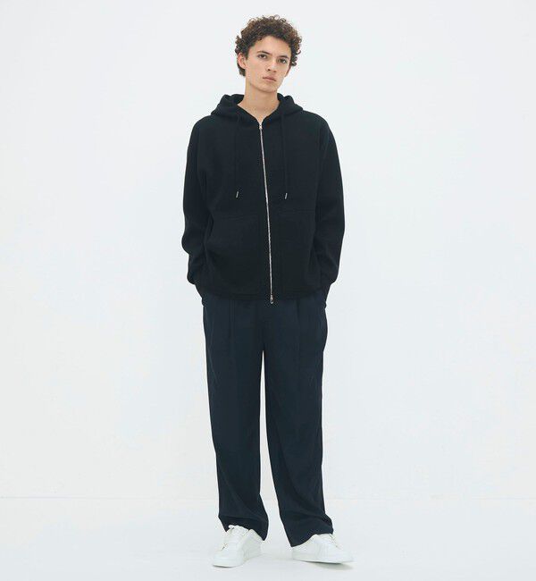 CABaN「CABaN コットンカシミヤ ジップパーカ」|ニット・セーター|