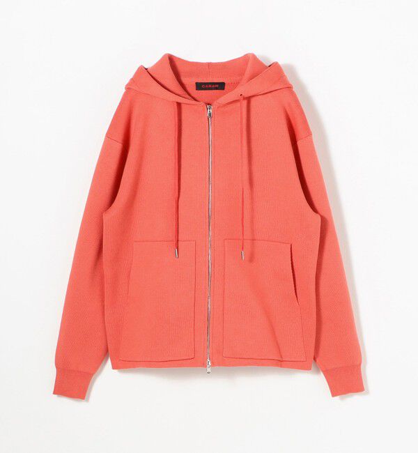 CABaN「CABaN コットンカシミヤ ジップパーカ」|ニット・セーター|35 レッド