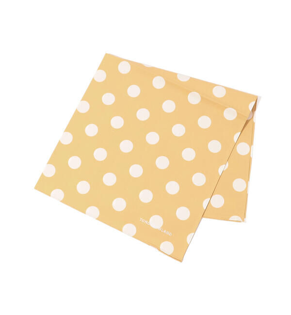 TOMORROWLAND GOODS「TOMORROWLAND コットン ドットハンカチ」|ハンカチ|24 イエロー系