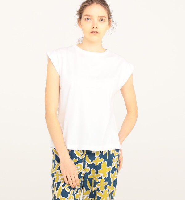 TOMORROWLAND collection「スーピマコットンジャージー フレンチスリーブプルオーバー」|Tシャツ・カットソー|