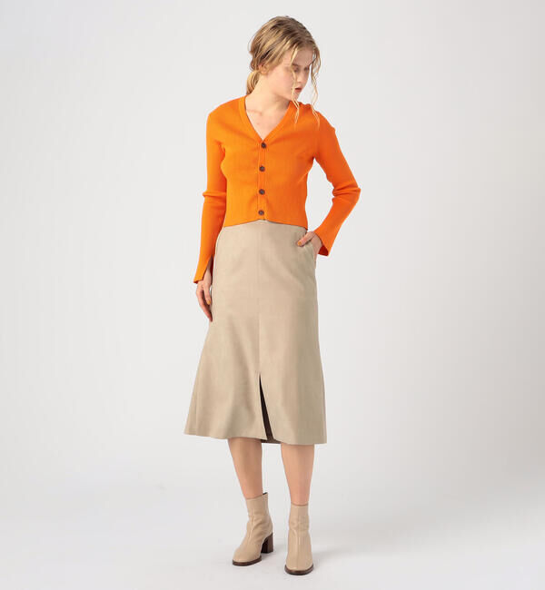 Ballsey「フェイクスエード マーメイドミディスカート」|フレア|