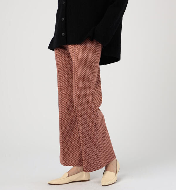 Ballsey「キカジャカードジャージー セミフレアパンツ」|その他|34 ピンク系