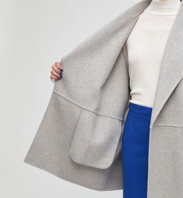 DES PRES「ダブルフェイスメルトンビーバー ワイドカラーコート」|その他|