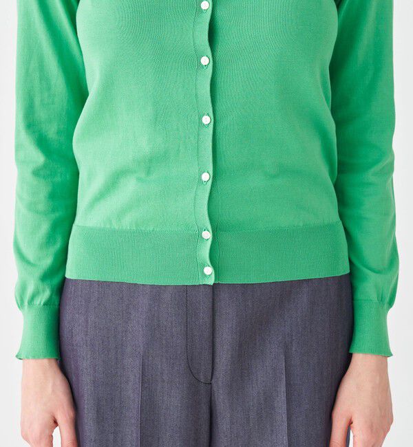 Ballsey「ハイゲージコットン クルーネックカーディガン」|カーディガン|