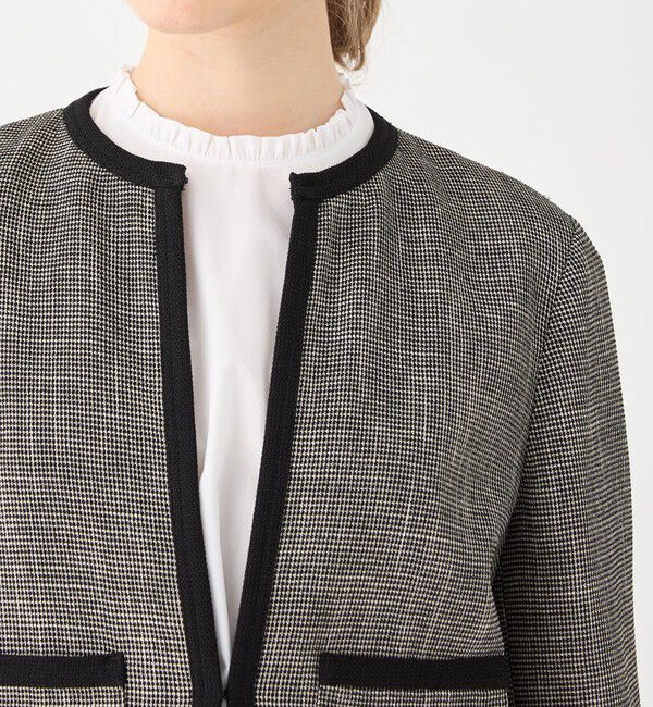 Ballsey「カラミ ノーカラージャケット」|ノーカラージャケット|