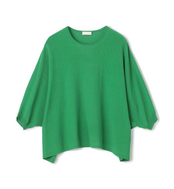 Ballsey「サスティナブルコットンナイロン クルーネックワイドプルオーバー」|ニット・セーター|55 グリーン