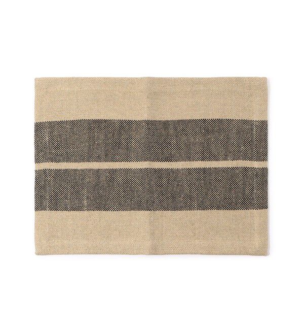JAMES PERSE「ヘビーダブルストライプ ランチョンマット HHSL9975」|ブランケット|41 ライトベージュ