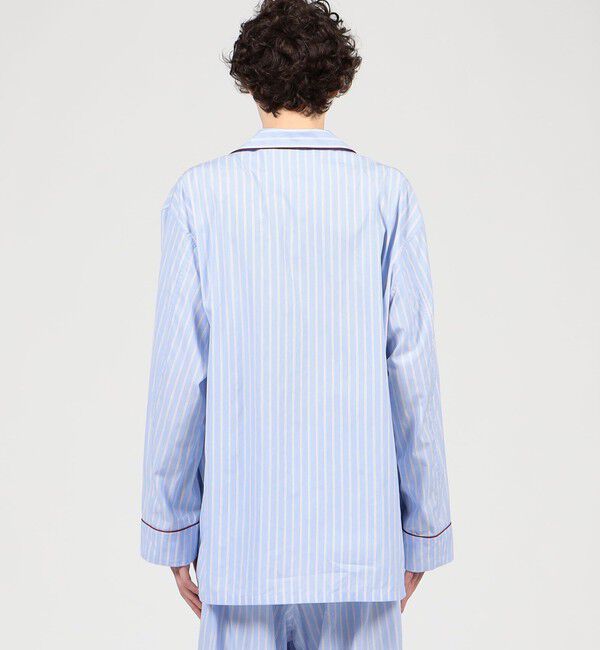 TOMORROWLAND HOME「コットンブロードストライプ パジャマ（メンズ）」|ルームウェア|