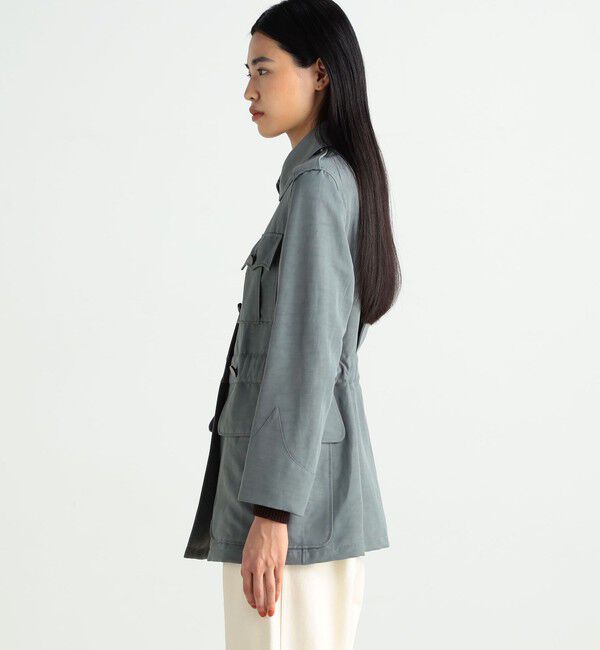 BACCA「リネンナイロンヴィンテージギャバジン ギャザードジャケット」|その他|