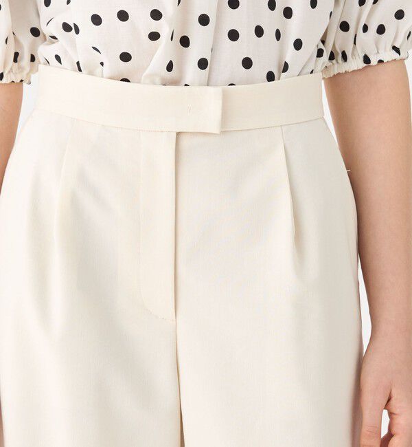 Ballsey「リネンレーヨンストレッチ タックストレートパンツ」|その他|