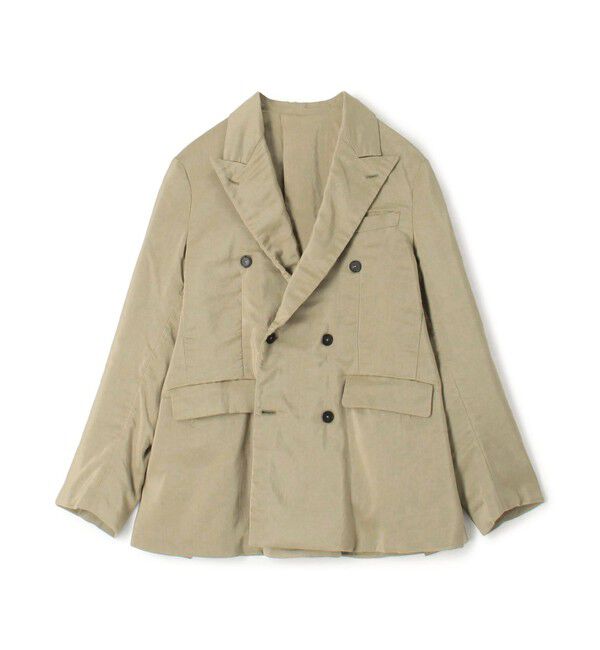 TOMORROWLAND MENS「コットンシルク ダブルブレステッド6Bジャケット」|テーラードジャケット|57 カーキ