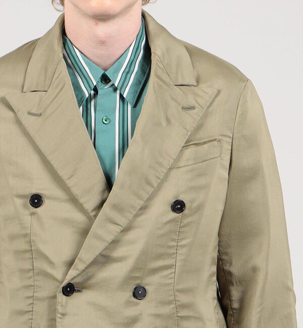 TOMORROWLAND MENS「コットンシルク ダブルブレステッド6Bジャケット」|テーラードジャケット|
