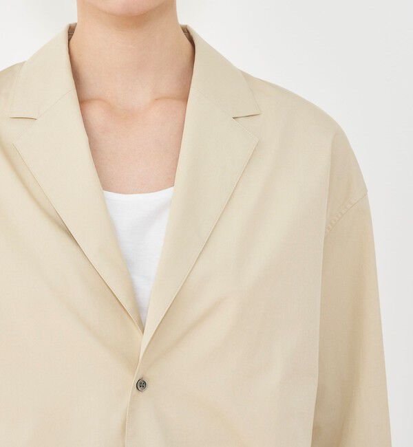 GALERIE VIE「コットンブロード シャツジャケット」|テーラードジャケット|