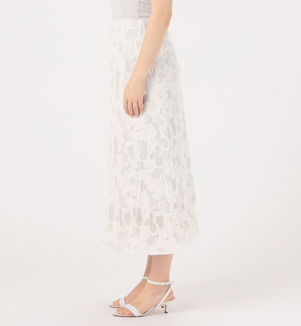 Ballsey「シャーリングジャカード セミマーメイドスカート」|フレア|