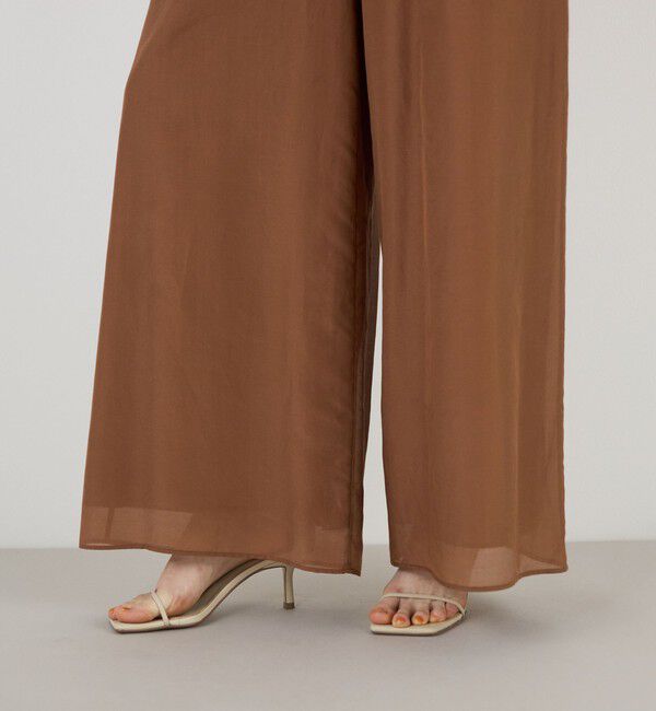 DES PRES「コットンシルクローン ギャザーワイドパンツ」|その他|