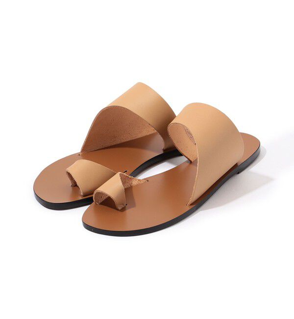 TOMORROWLAND GOODS「ATP Centola フラットサンダル」|サンダル|43 ベージュ