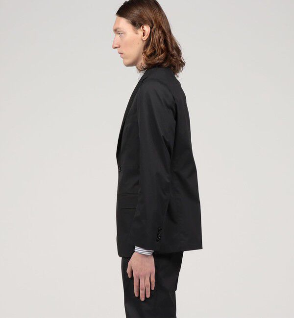 TOMORROWLAND MENS「コットンポリウレタンハイカウント シングルブレステッド2Bジャケット」|テーラードジャケット|