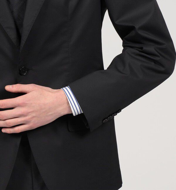 TOMORROWLAND MENS「コットンポリウレタンハイカウント シングルブレステッド2Bジャケット」|テーラードジャケット|