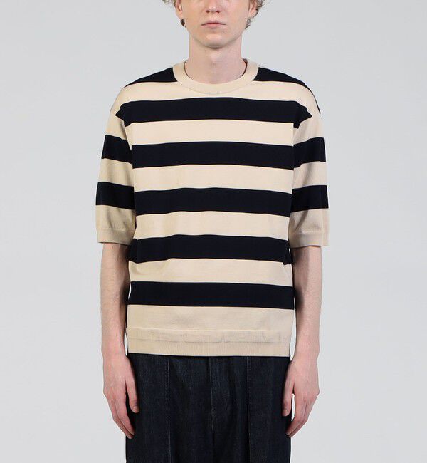 TOMORROWLAND MENS「TOMORROWLAND tricot コットンナイロン ニットTシャツ」|ニット・セーター|