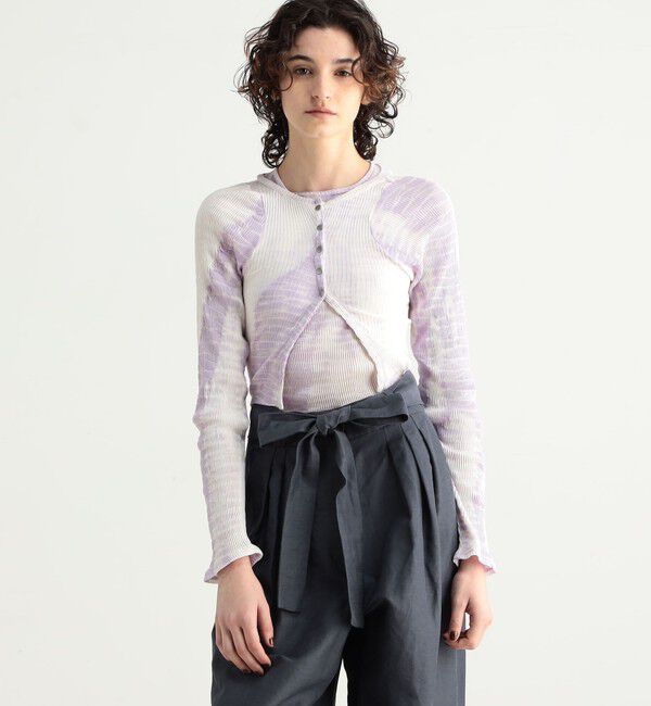 BACCA「タイダイコットン ショートカーディガン」|Tシャツ・カットソー|