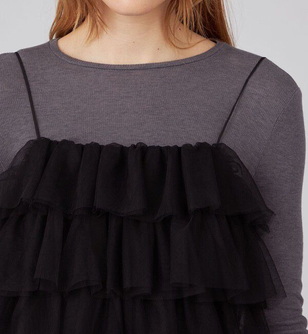 Ballsey「シフォンチュール キャミソールワンピース」|ワンピース|