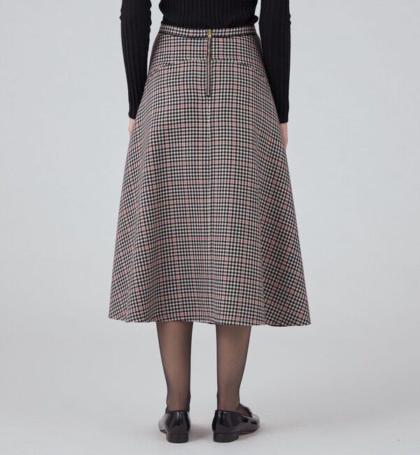 TOMORROWLAND collection「タッターギンガムリバー サークルスカート」|フレア|