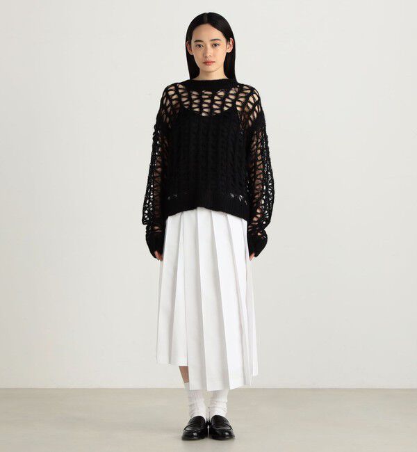 Edition「ベビーアルパカ クルーネックニットプルオーバー」|ニット・セーター|