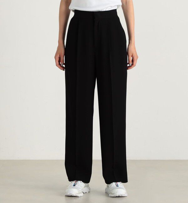 Edition「バックサテンジョーゼット スラックス」|スラックス|