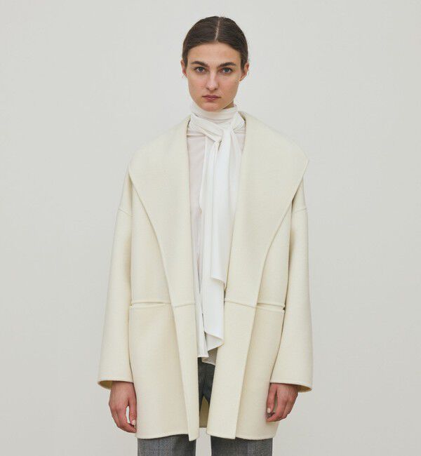 DES PRES「ダブルフェイスメルトンビーバー ウィングカラーコート」|その他|