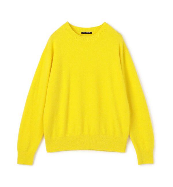 GALERIE VIE「バルキーカシミヤ クルーネックプルオーバー」|ニット・セーター|23 イエロー