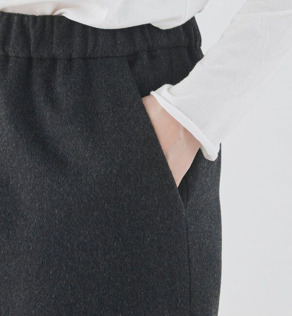 GALERIE VIE「スムースビーバー ストレートロングスカート」|タイト|