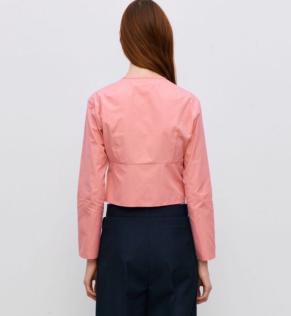 BACCA「コットンタイプライター ギャザードブラウス」|シャツ・ブラウス|