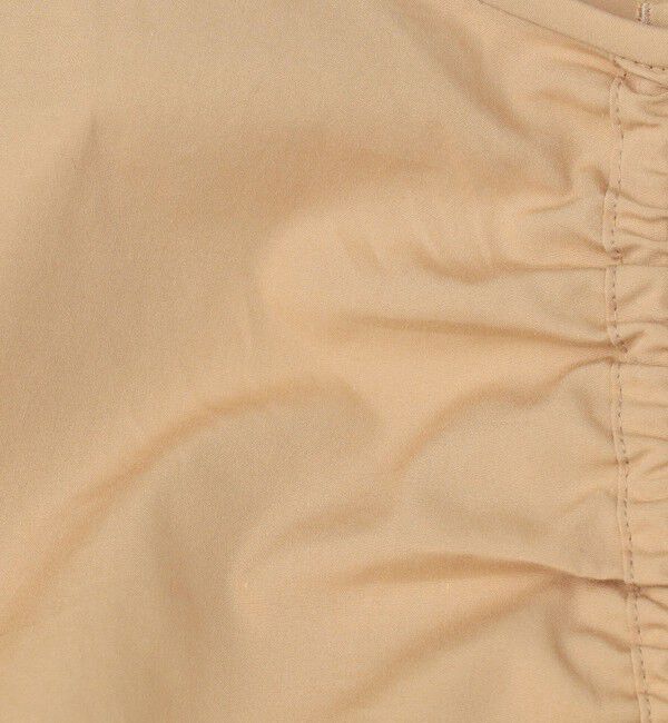 BACCA「コットンタイプライター ギャザードブラウス」|シャツ・ブラウス|