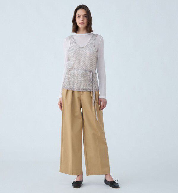 MACPHEE「ルレックスモヘヤ タンクトップ」|ベスト・ジレ|