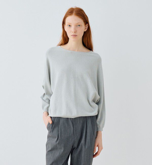 GALERIE VIE「ストレッチコットン ドルマンスリーブオーバー」|ニット・セーター|