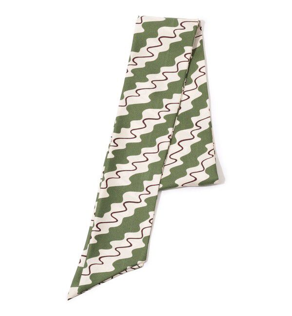 TOMORROWLAND GOODS「TOMORROWLAND シルク スカーフ」|バンダナ・スカーフ|57 カーキ