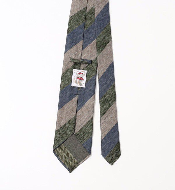 TOMORROWLAND GOODS「TOMORROWLAND MADE IN ITALY シルクリネン レジメンタルネクタイ」|ネクタイ・蝶ネクタイ|
