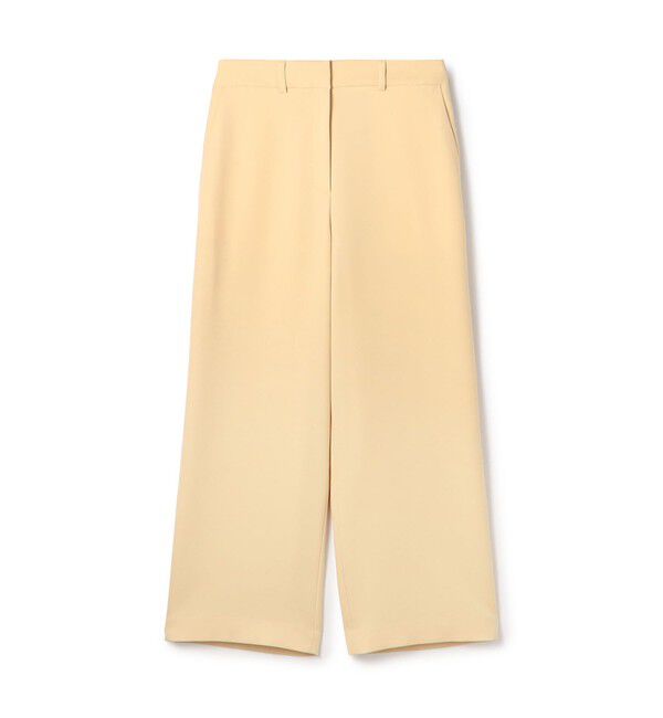 Ballsey「パウダリーストレッチツイル セミワイドパンツ」|その他|21 ライトイエロー