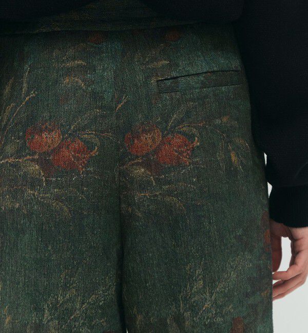 CABaN「オーチャードジャカード 2タックパンツ」|チノ|