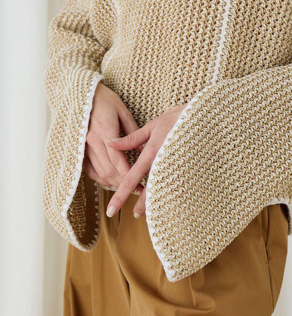 DES PRES「タックパターン ワイドプルオーバー」|ニット・セーター|