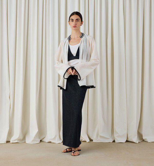 DES PRES「コットンシルクローン フレアブラウス」|シャツ・ブラウス|