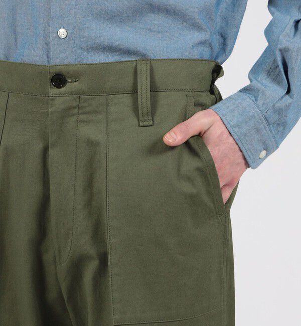 TOMORROWLAND MENS「コットンツイル ベイカーパンツ」|チノ|